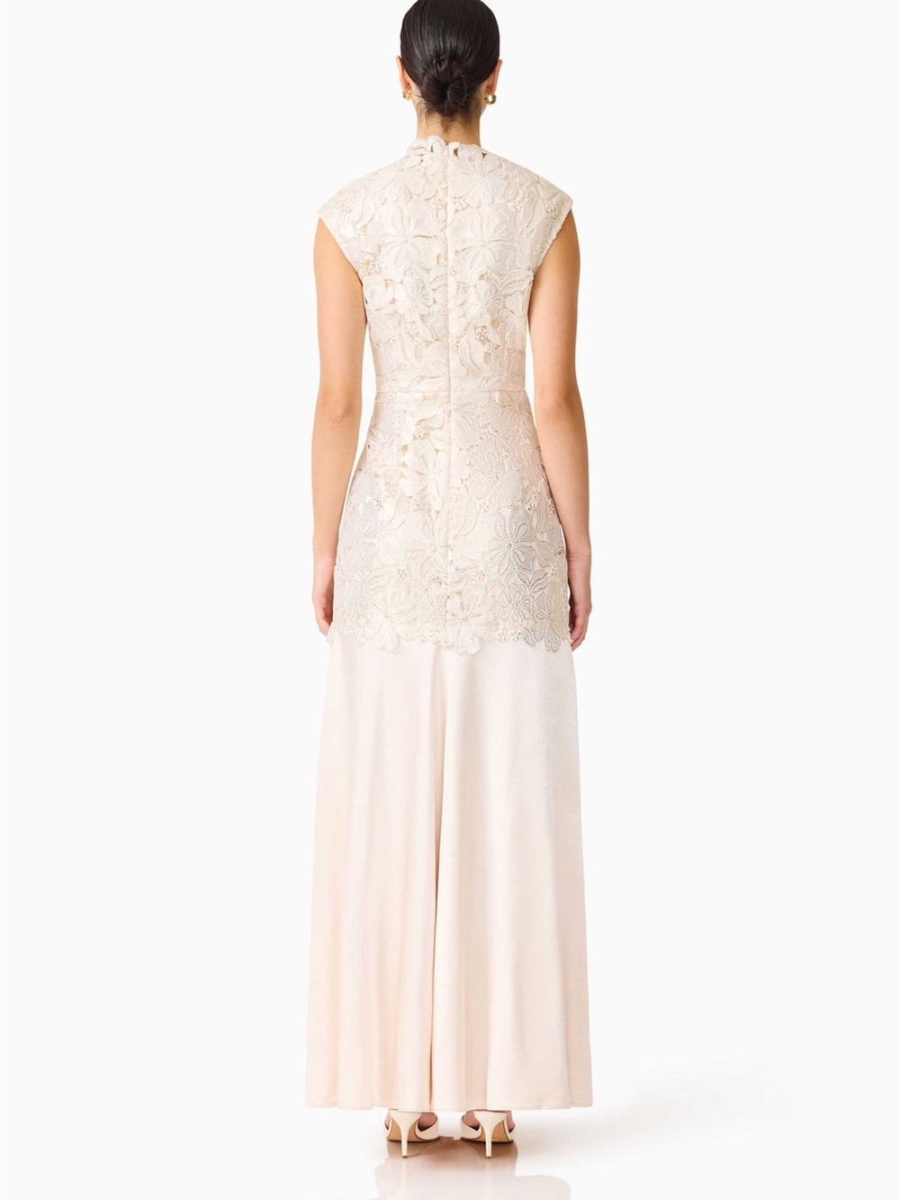 ELLIATT Nicoletta High Neck Gown in Gold Size S NWT - Picture 4 of 8